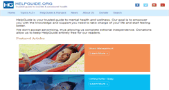Desktop Screenshot of helpguide.org